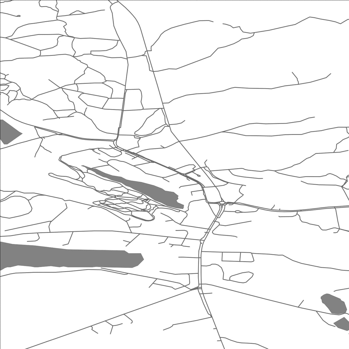 ROAD MAP OF UURAINEN, FINLAND BY MAPBAKES