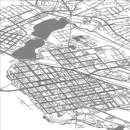 ROAD MAP OF VAASA, FINLAND BY MAPBAKES