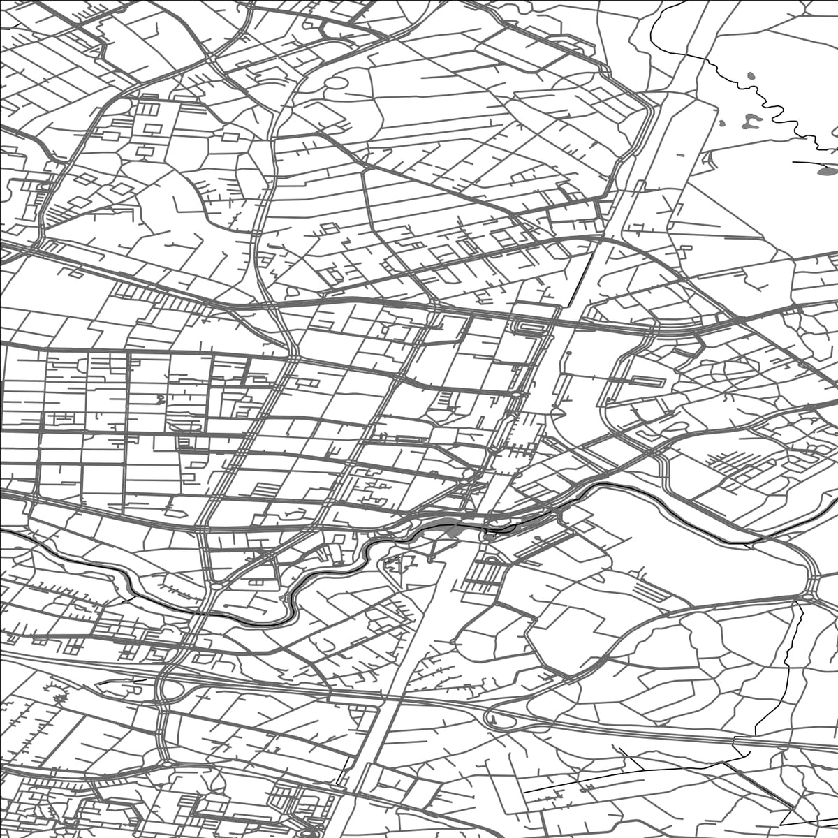 ROAD MAP OF VANTAA, FINLAND BY MAPBAKES