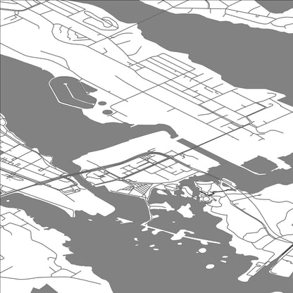 ROAD MAP OF VARKAUS, FINLAND BY MAPBAKES