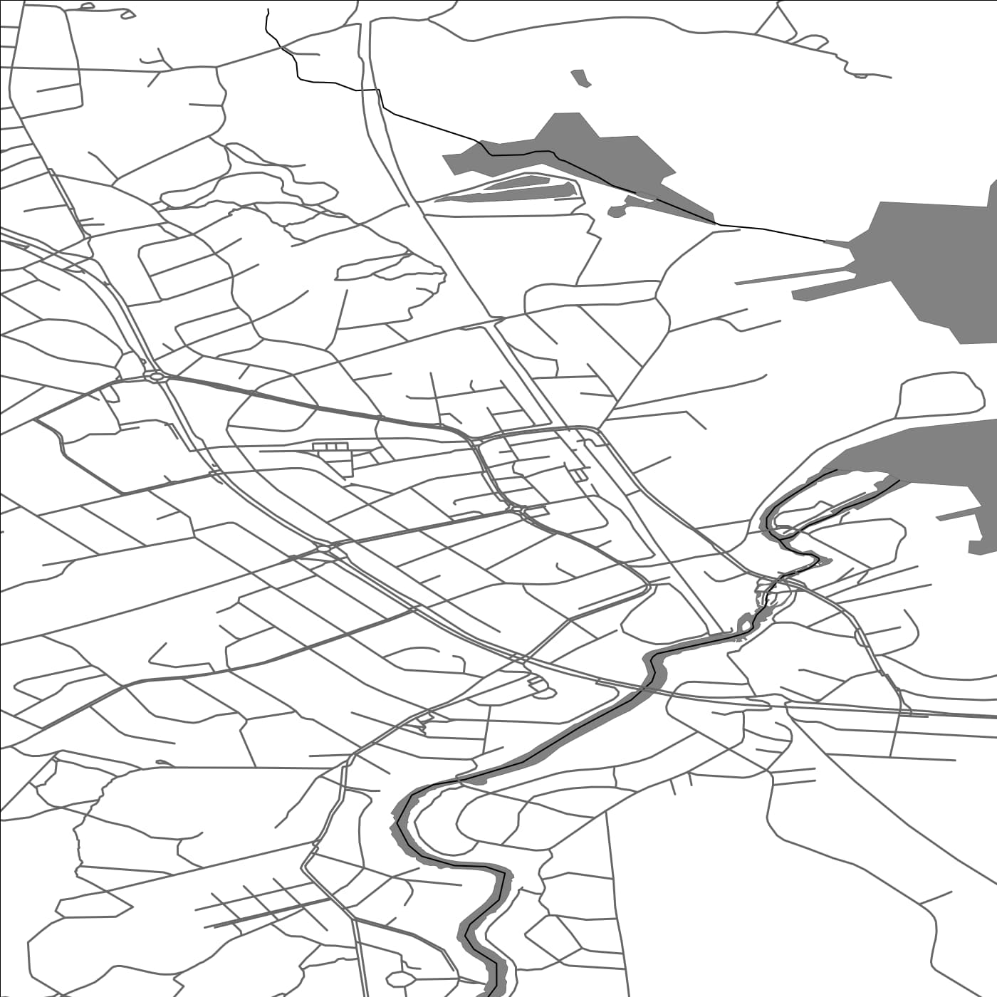 ROAD MAP OF VIIALA, FINLAND BY MAPBAKES