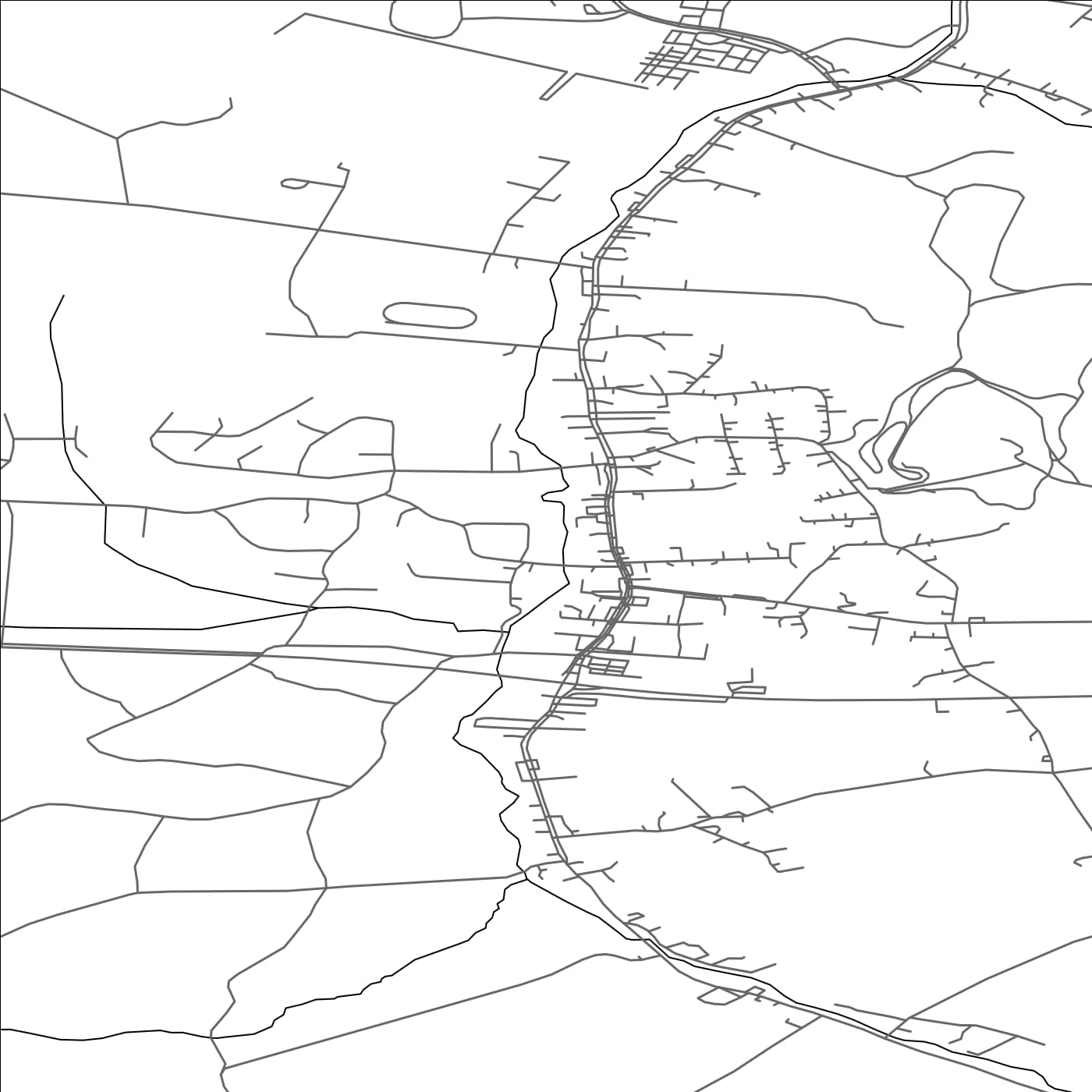 ROAD MAP OF VÖRÅ, FINLAND BY MAPBAKES