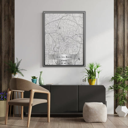 ROAD MAP OF AIX-LES-BAINS, FRANCE BY MAPBAKES