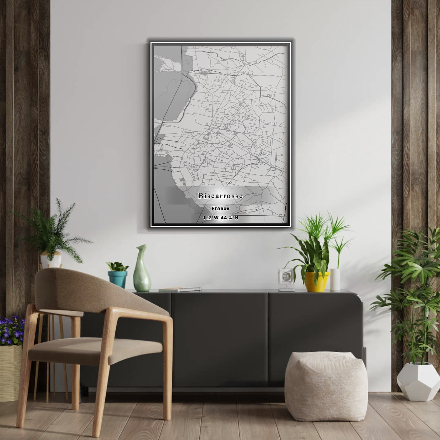 ROAD MAP OF BISCARROSSE, FRANCE BY MAPBAKES