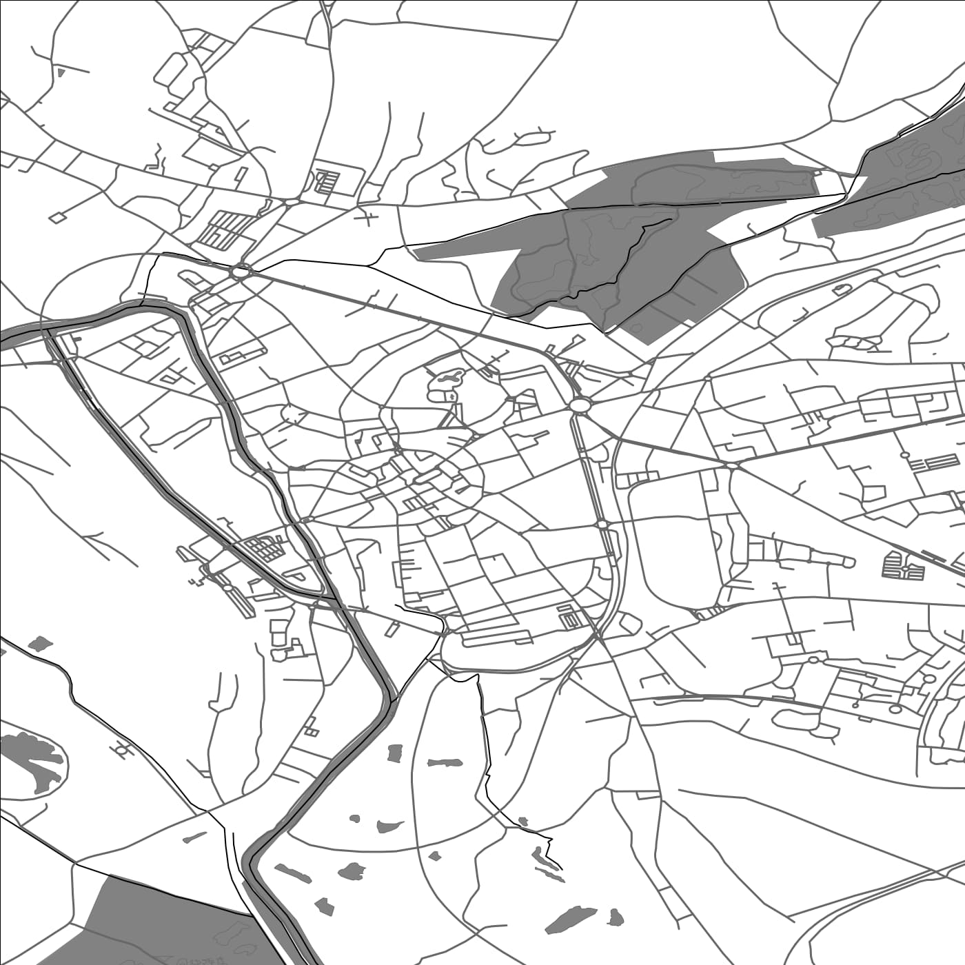 ROAD MAP OF ABBEVILLE, FRANCE BY MAPBAKES