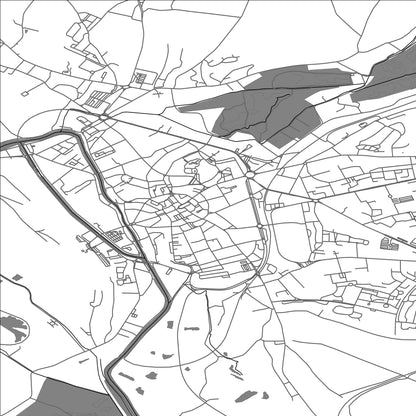 ROAD MAP OF ABBEVILLE, FRANCE BY MAPBAKES