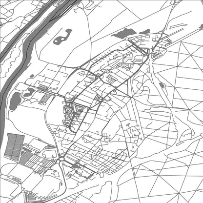 ROAD MAP OF ACHERES, FRANCE BY MAPBAKES