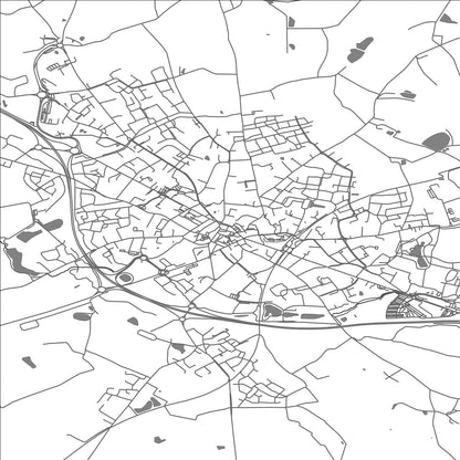 ROAD MAP OF AIZENAY, FRANCE BY MAPBAKES