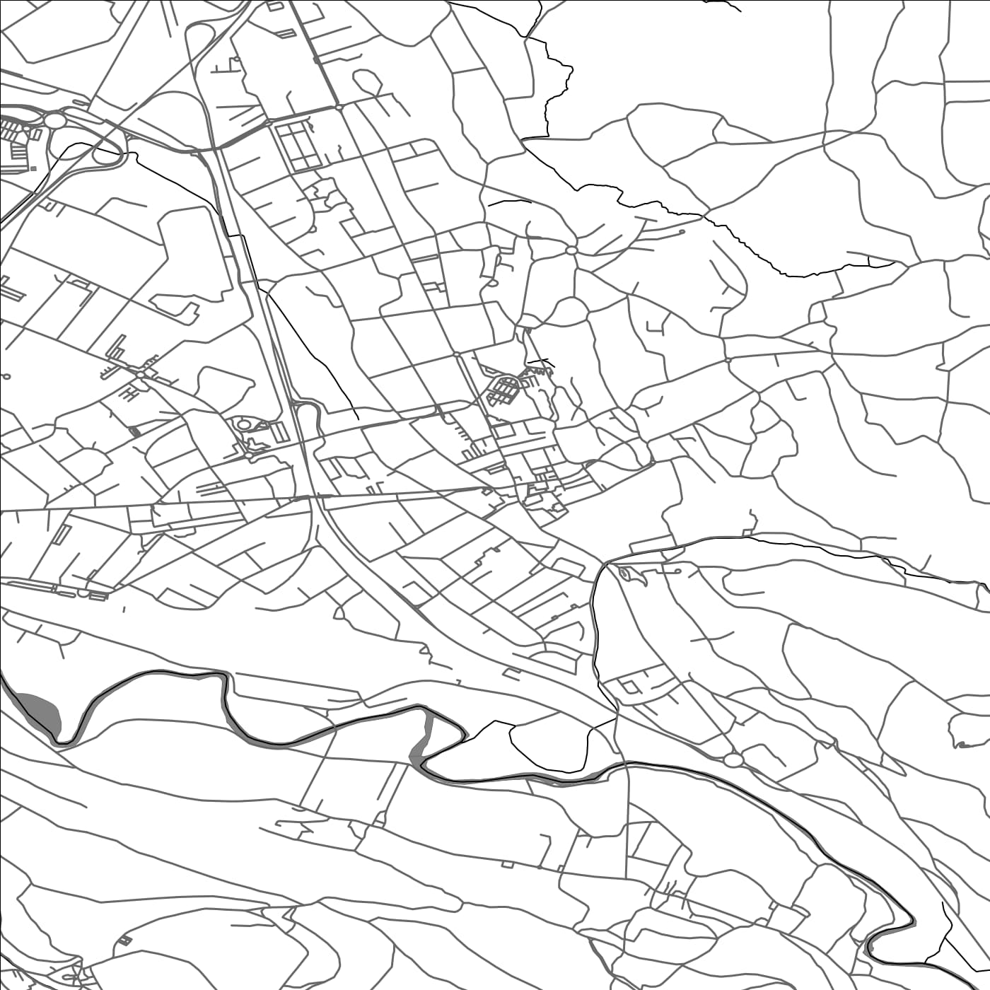 ROAD MAP OF AMBERIEU-EN-BUGEY, FRANCE BY MAPBAKES