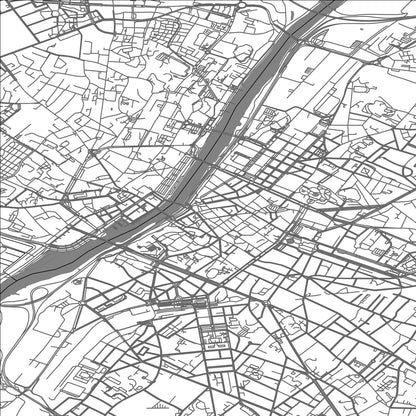 ROAD MAP OF ANGERS, FRANCE BY MAPBAKES