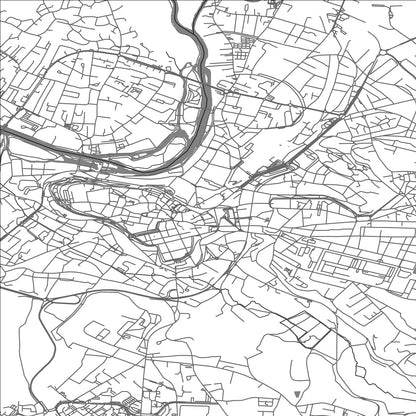 ROAD MAP OF ANGOULEME, FRANCE BY MAPBAKES