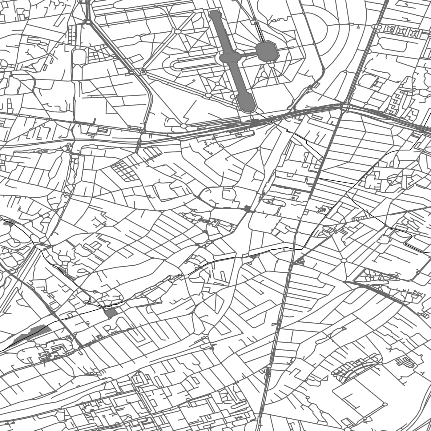 ROAD MAP OF ANTONY, FRANCE BY MAPBAKES