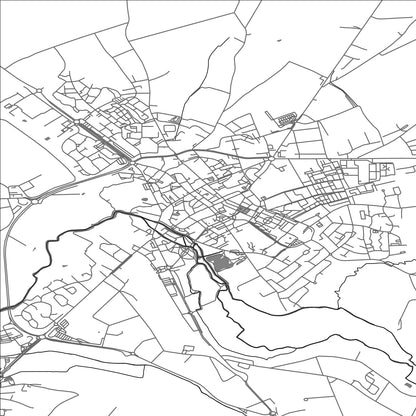 ROAD MAP OF ARGENTAN, FRANCE BY MAPBAKES