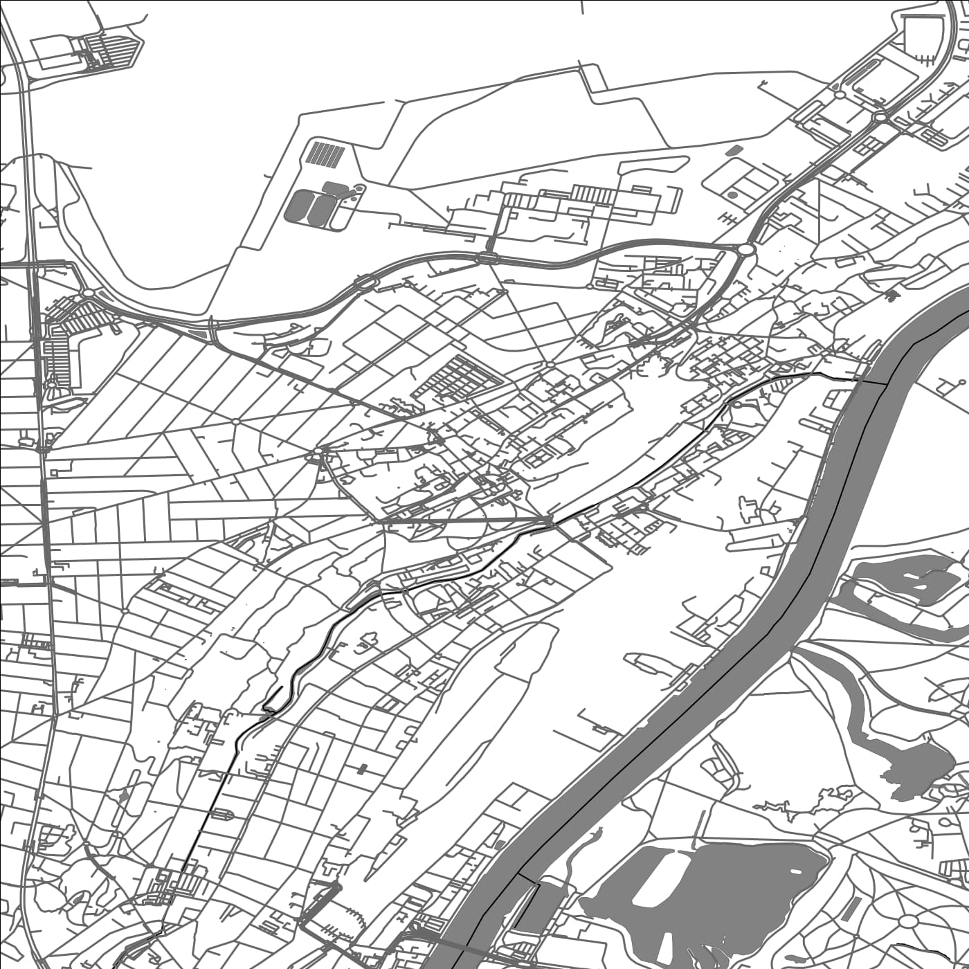 ROAD MAP OF ATHIS-MONS, FRANCE BY MAPBAKES