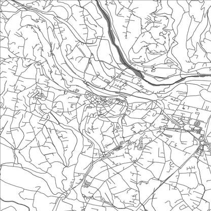 ROAD MAP OF AUBENAS, FRANCE BY MAPBAKES