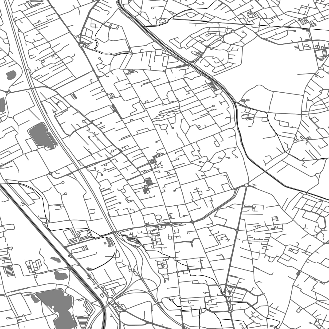 ROAD MAP OF AUCAMVILLE, FRANCE BY MAPBAKES