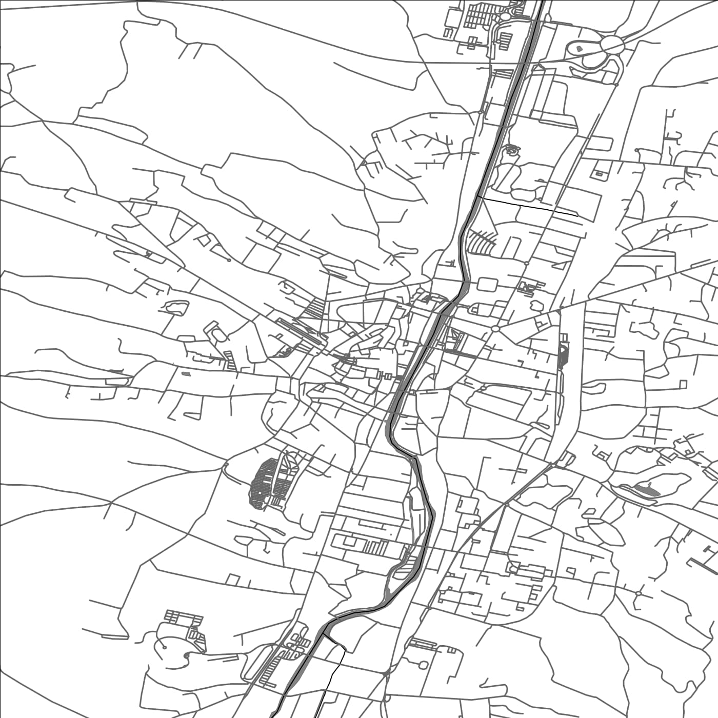 ROAD MAP OF AUCH, FRANCE BY MAPBAKES