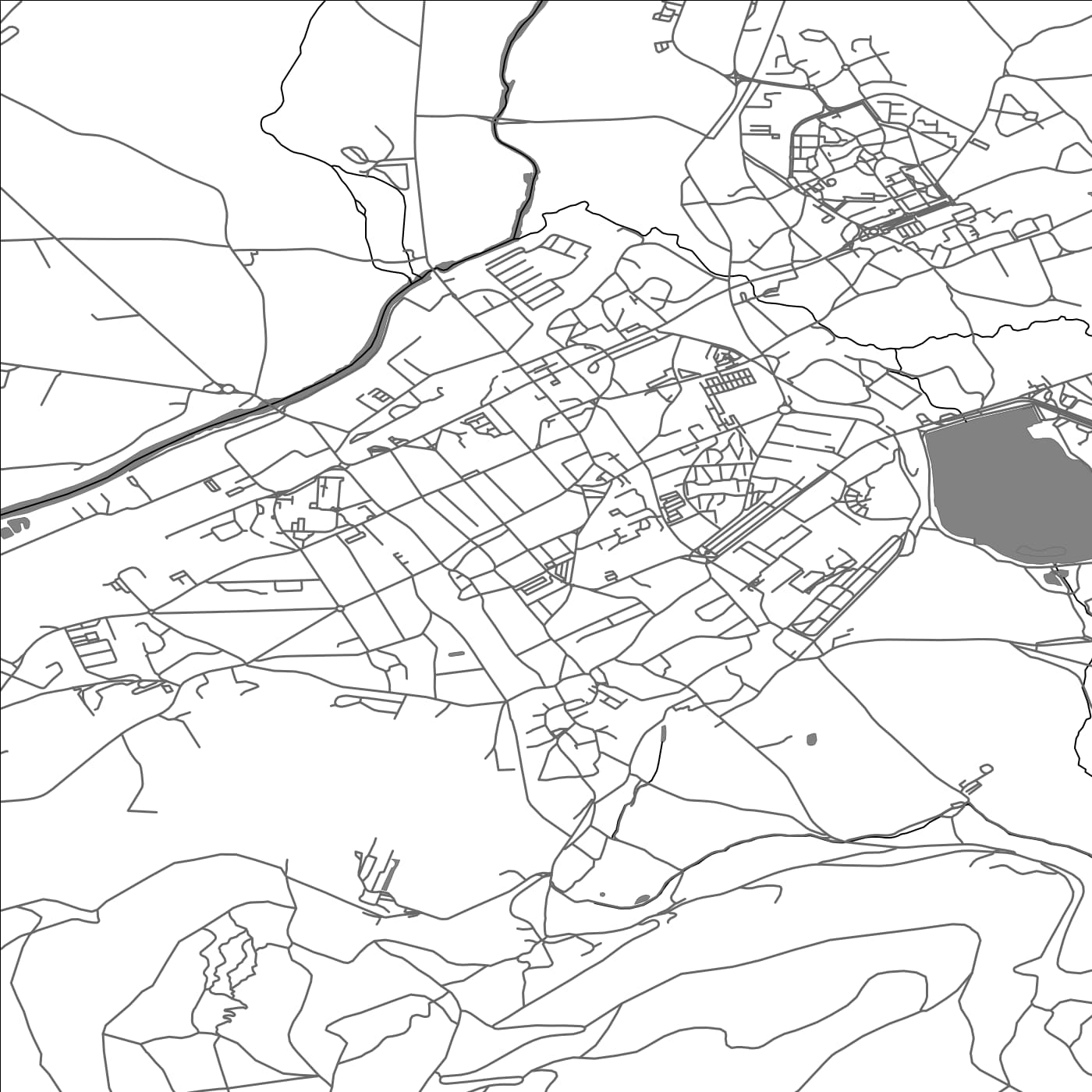 ROAD MAP OF AUTUN, FRANCE BY MAPBAKES