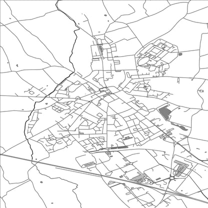 ROAD MAP OF BAILLEUL, FRANCE BY MAPBAKES