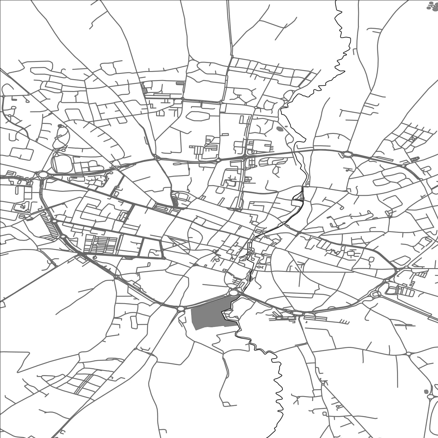 ROAD MAP OF BAYEUX, FRANCE BY MAPBAKES