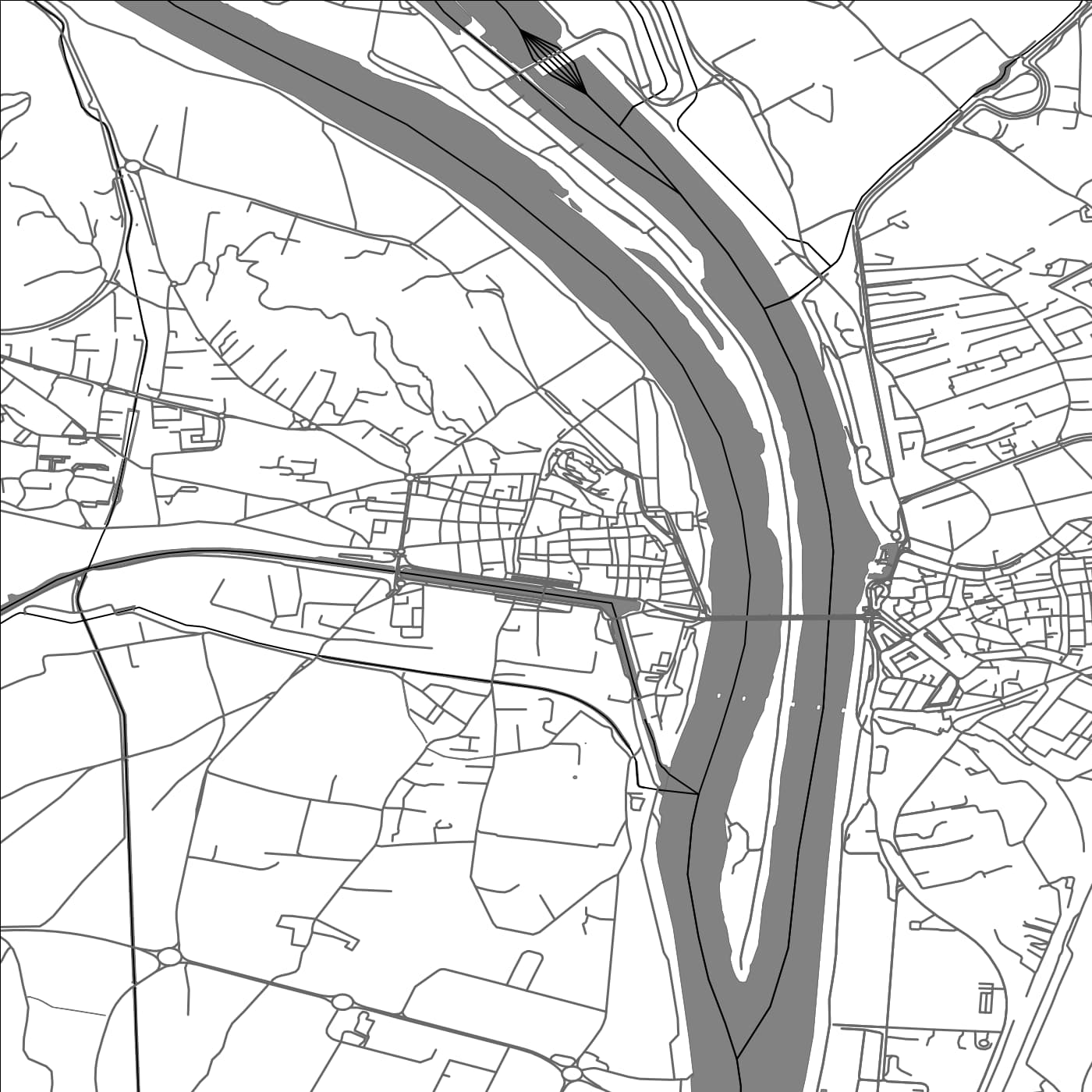 ROAD MAP OF BEAUCAIRE, FRANCE BY MAPBAKES