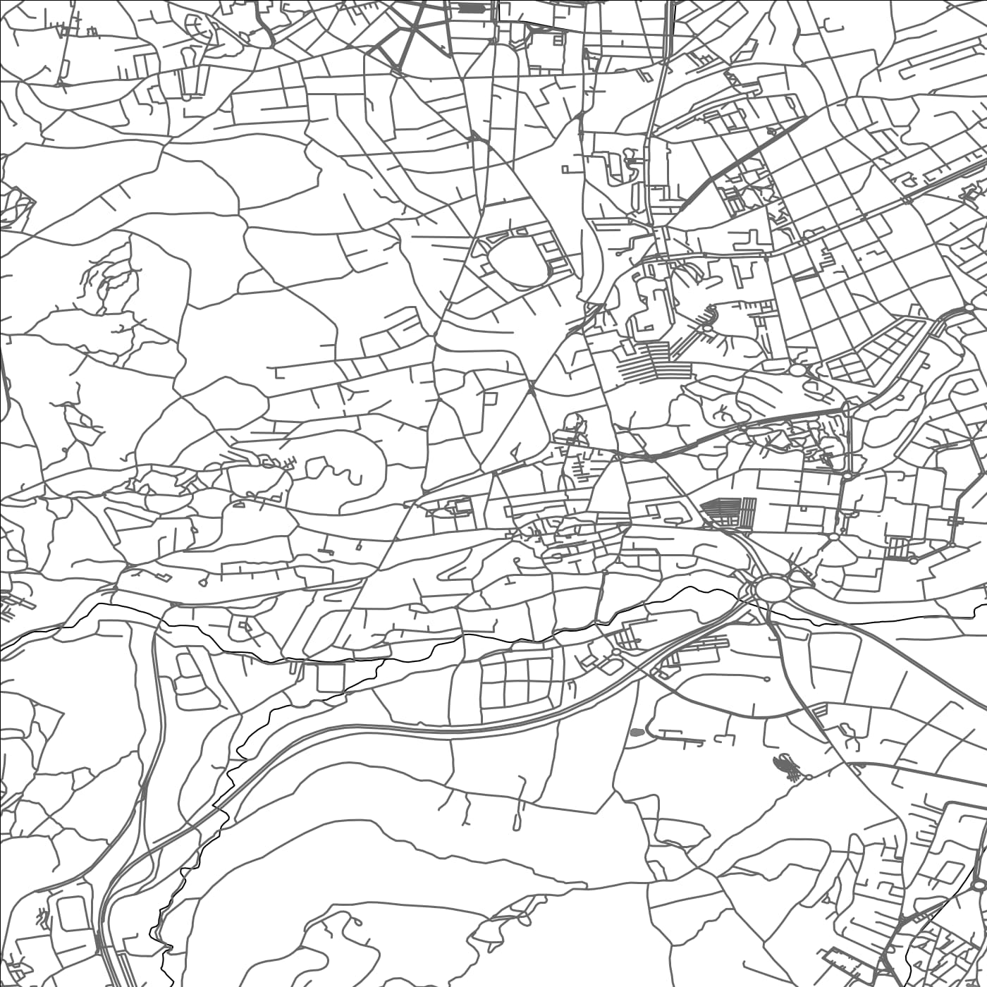 ROAD MAP OF BEAUMONT, FRANCE BY MAPBAKES