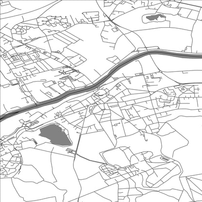 ROAD MAP OF BEAUMONT-SUR-OISE, FRANCE BY MAPBAKES