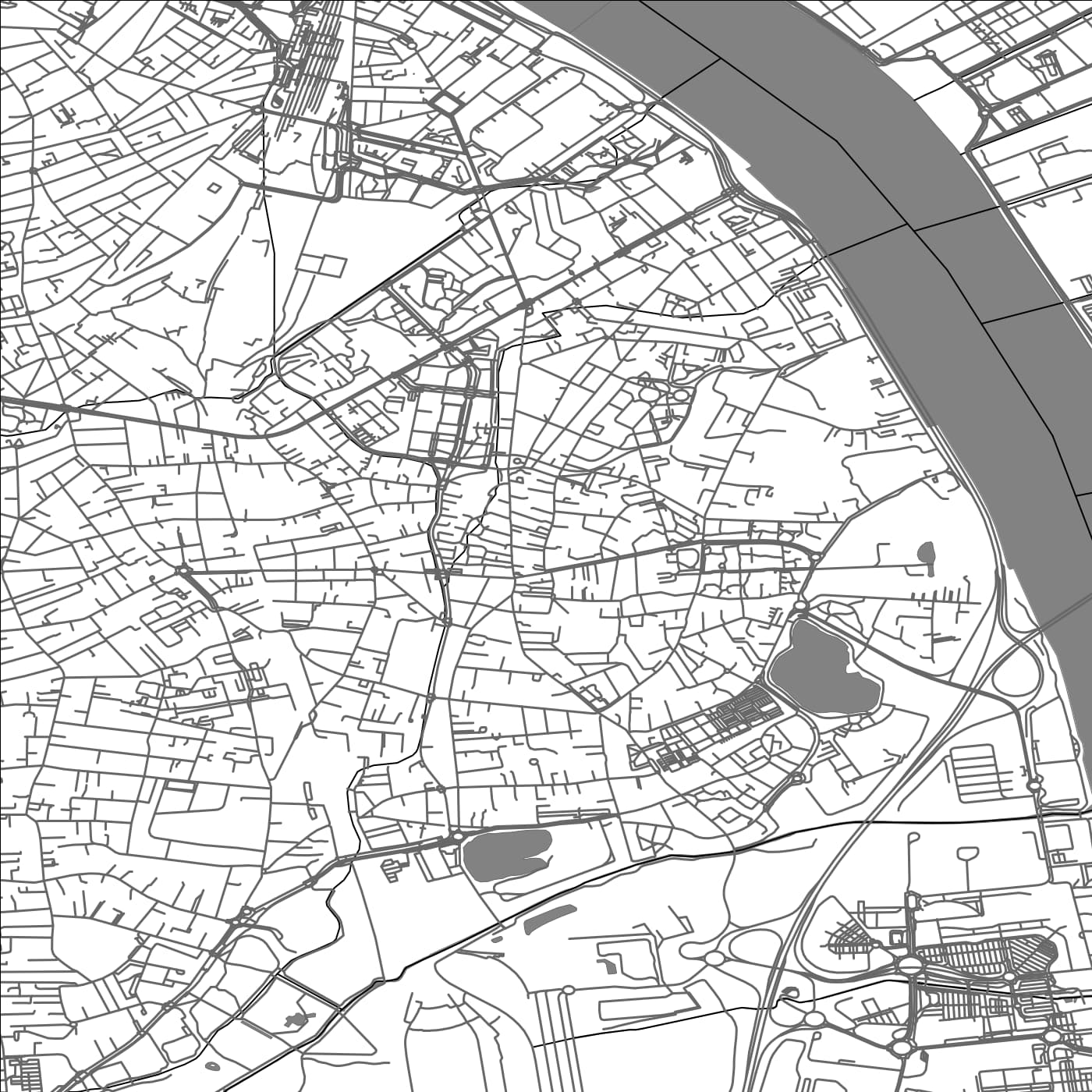 ROAD MAP OF BEGLES, FRANCE BY MAPBAKES