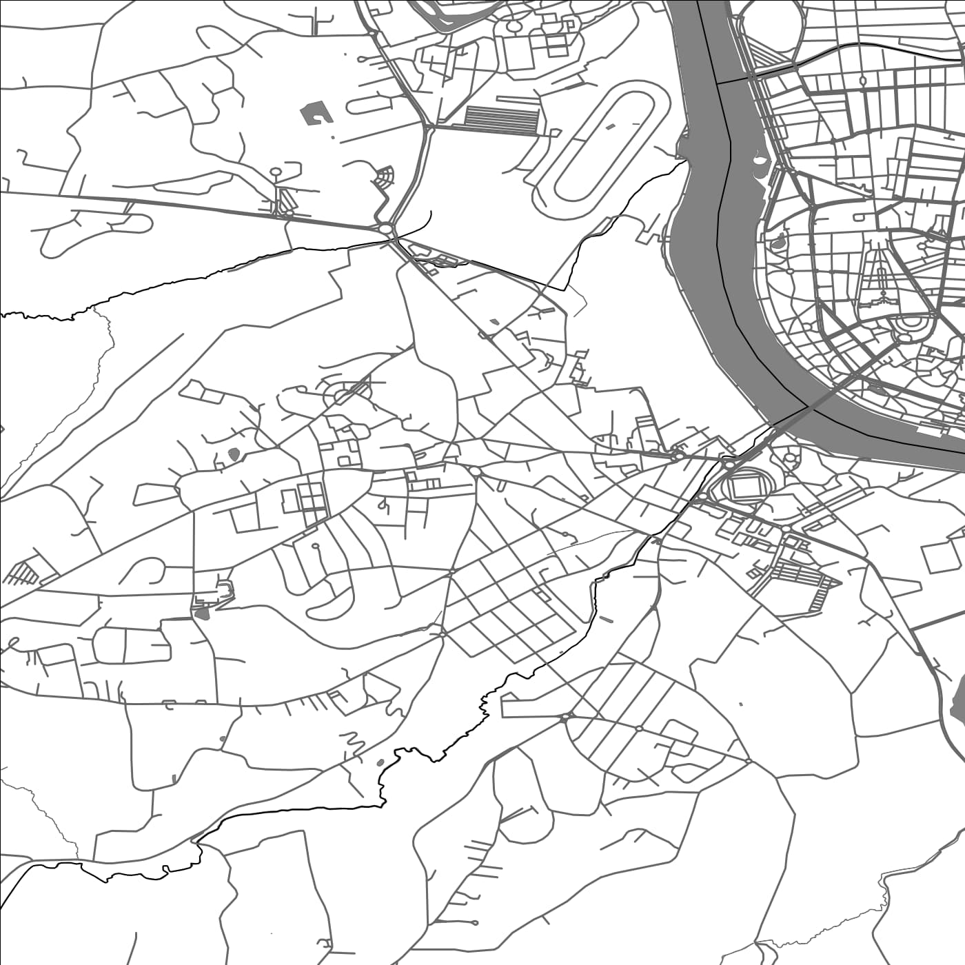 ROAD MAP OF BELLERIVE-SUR-ALLIER, FRANCE BY MAPBAKES