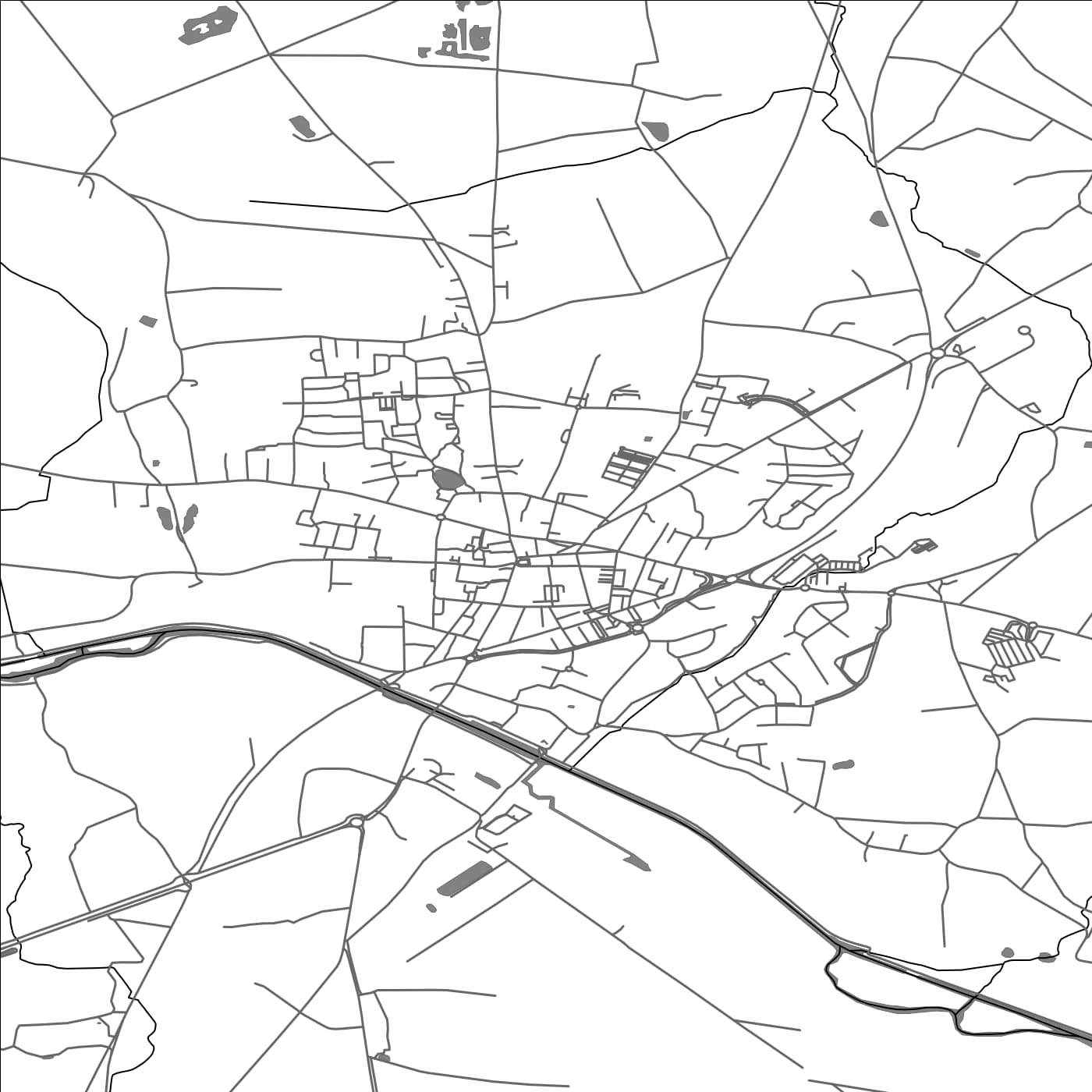 ROAD MAP OF BLAIN, FRANCE BY MAPBAKES