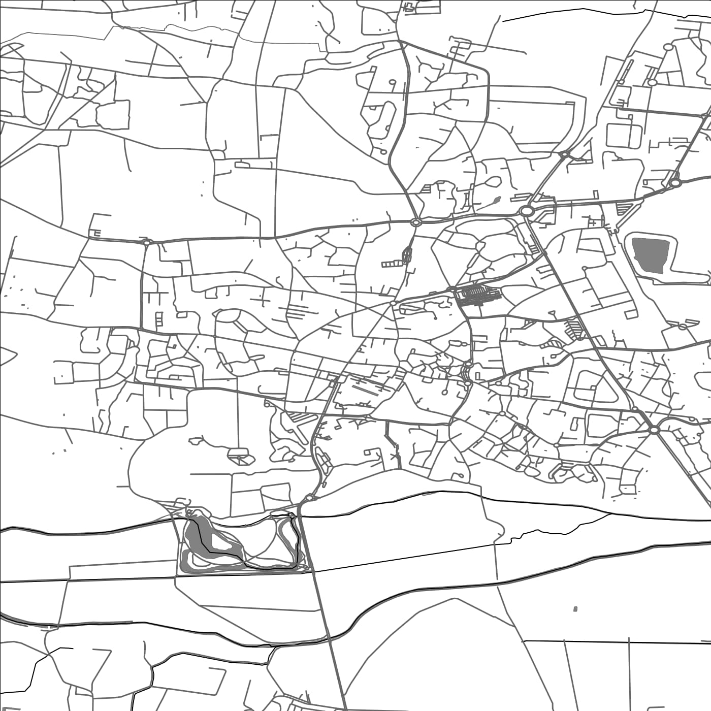 ROAD MAP OF BLANQUEFORT, FRANCE BY MAPBAKES