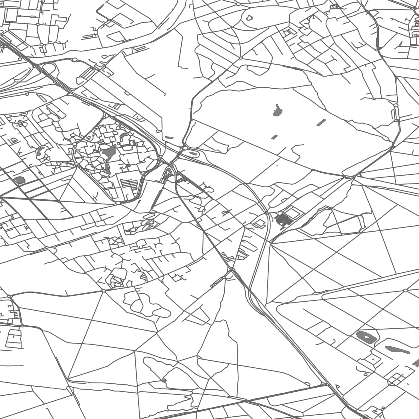 ROAD MAP OF BOISSY-SAINT-LEGER, FRANCE BY MAPBAKES