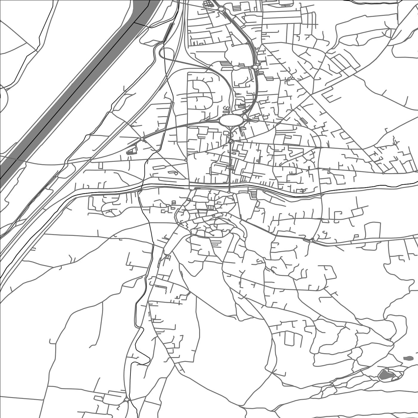 ROAD MAP OF BOLLENE, FRANCE BY MAPBAKES