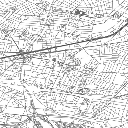 ROAD MAP OF BONDY, FRANCE BY MAPBAKES