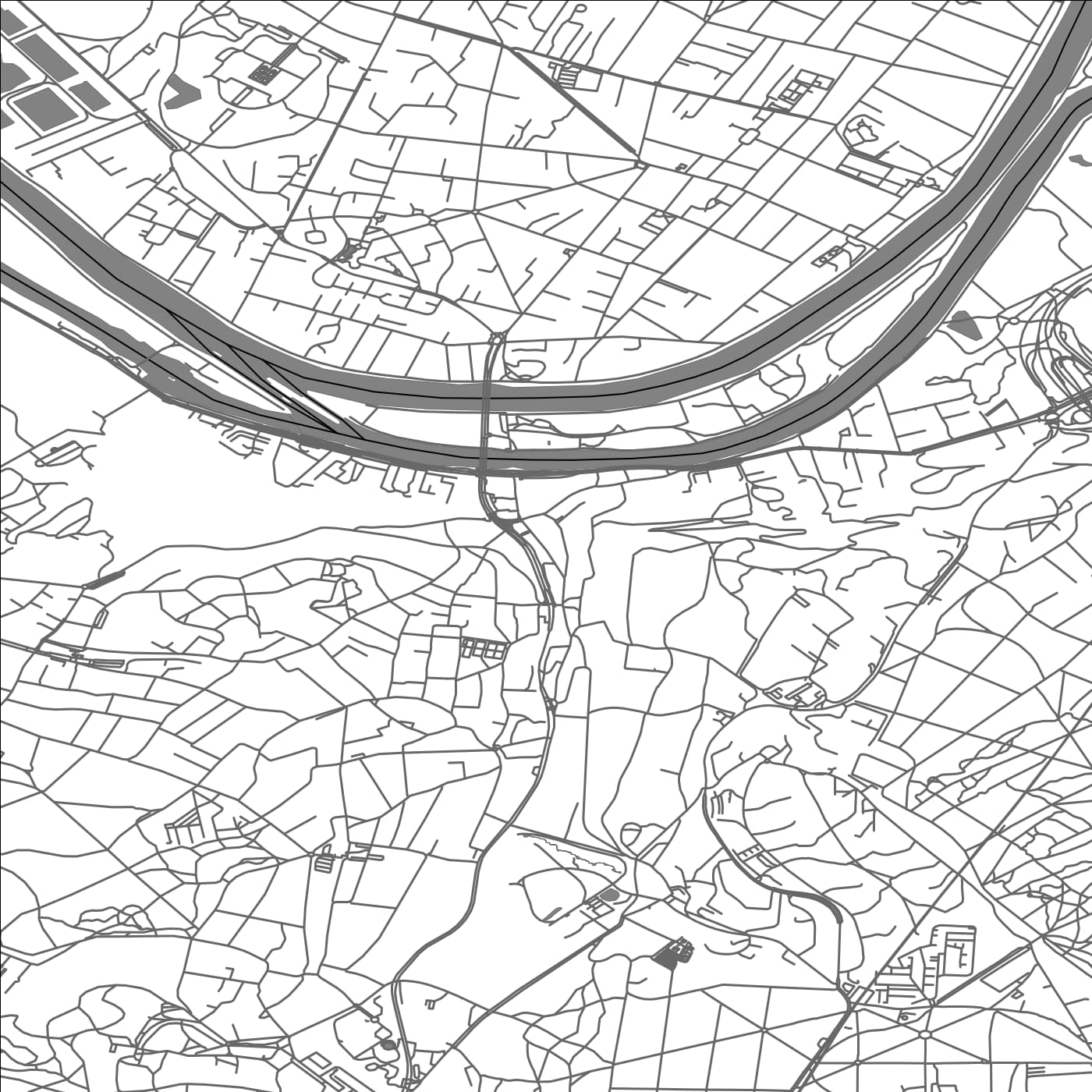 ROAD MAP OF BOUGIVAL, FRANCE BY MAPBAKES