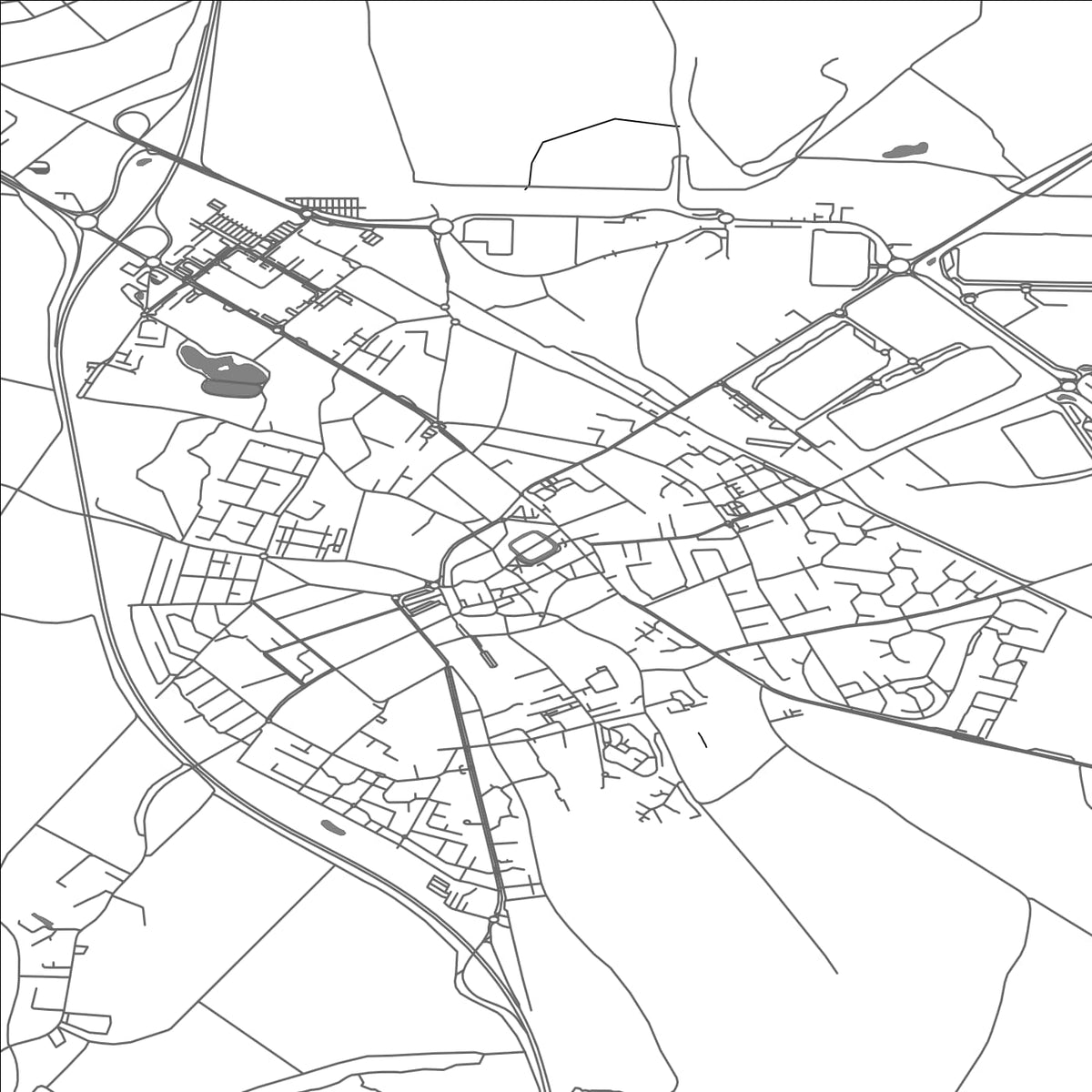 ROAD MAP OF BRIE-COMTE-ROBERT, FRANCE BY MAPBAKES
