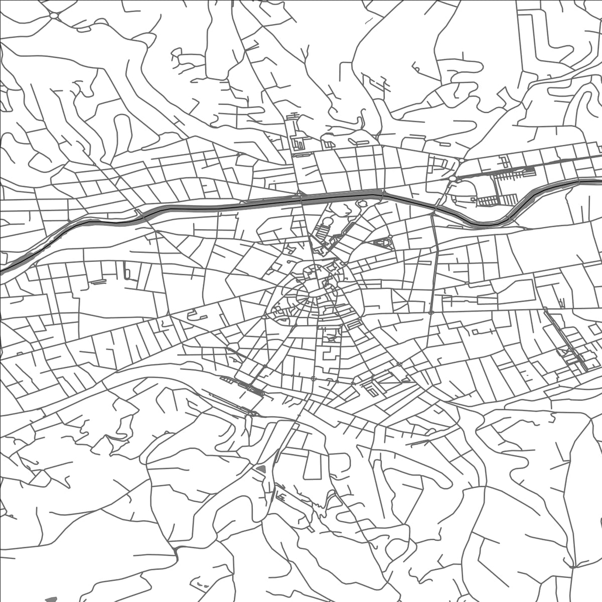 ROAD MAP OF BRIVE-LA-GAILLARDE, FRANCE BY MAPBAKES