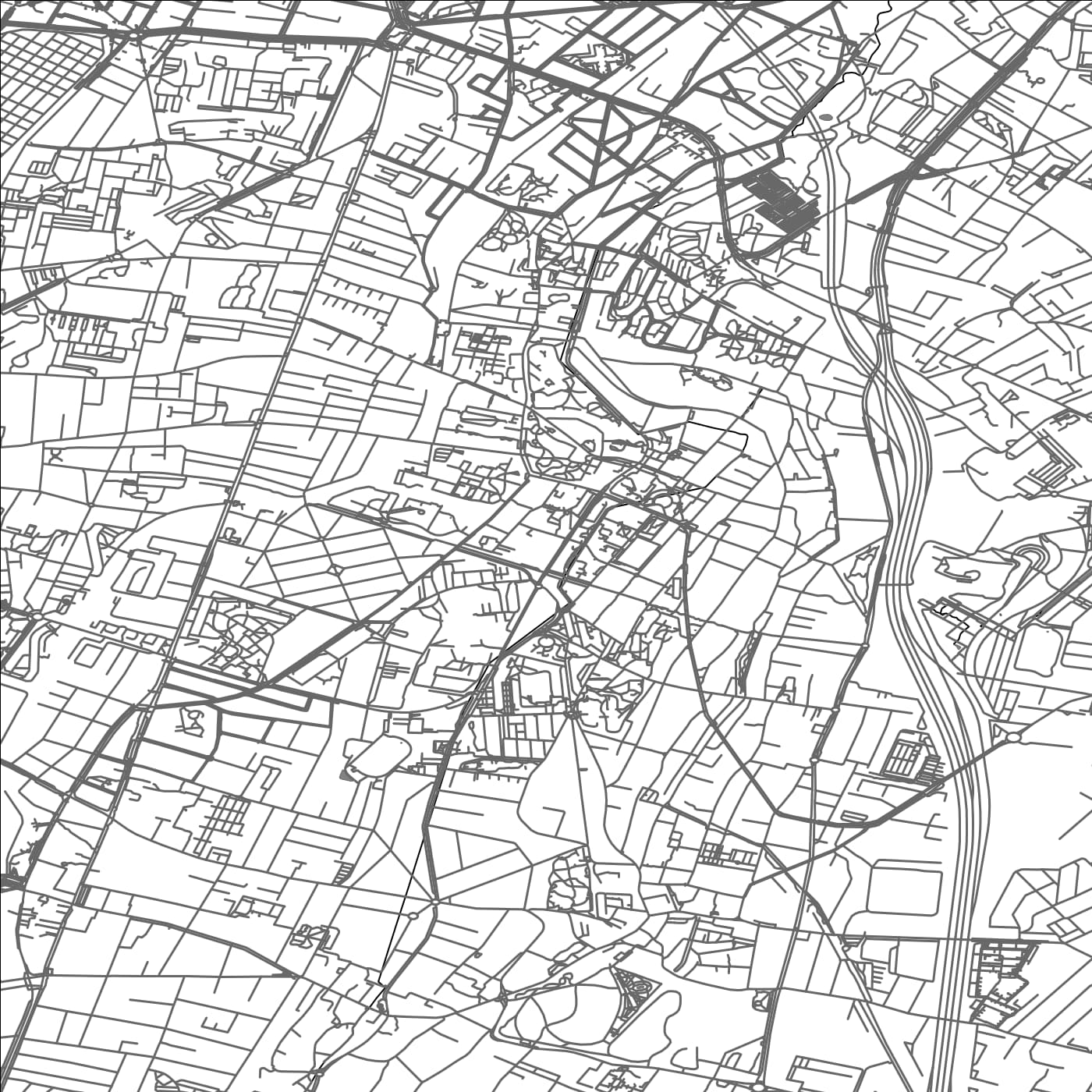 ROAD MAP OF CACHAN, FRANCE BY MAPBAKES