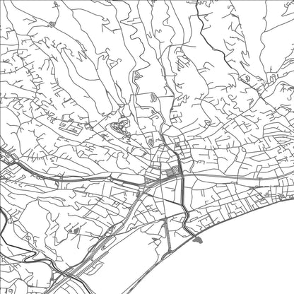 ROAD MAP OF CAGNES-SUR-MER, FRANCE BY MAPBAKES