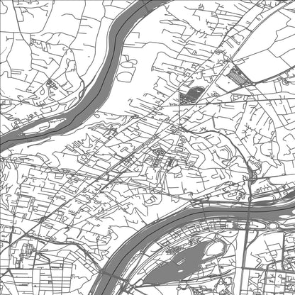 ROAD MAP OF CALUIRE-ET-CUIRE, FRANCE BY MAPBAKES