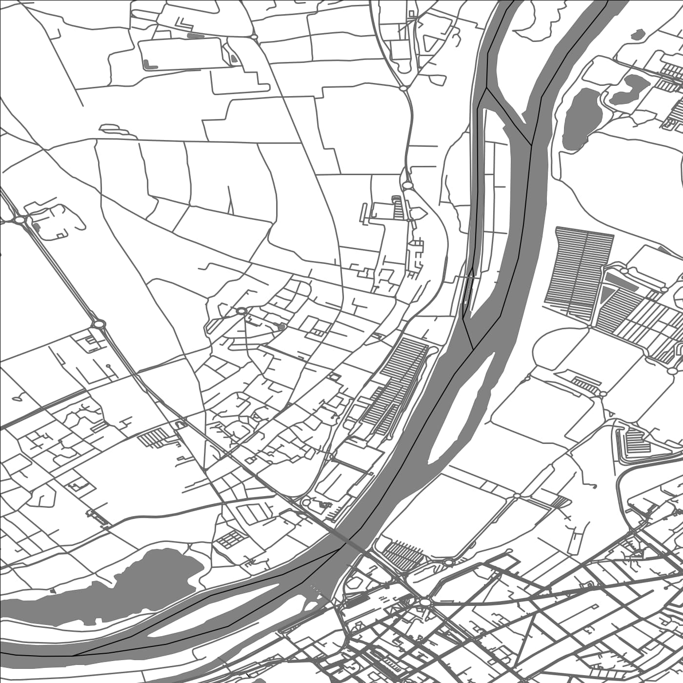 ROAD MAP OF CARRIERES-SOUS-POISSY, FRANCE BY MAPBAKES