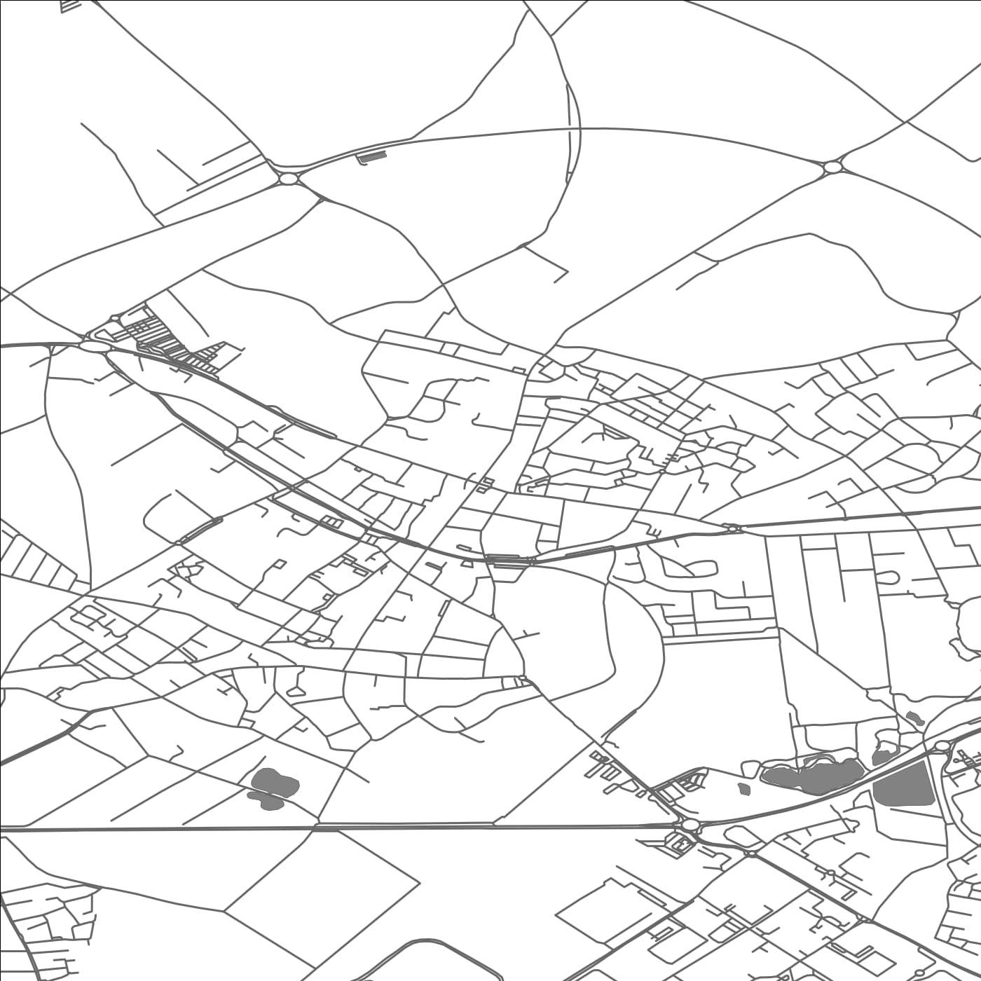 ROAD MAP OF CARVIN, FRANCE BY MAPBAKES