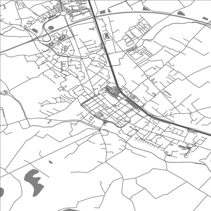 ROAD MAP OF CASTELSARRASIN, FRANCE BY MAPBAKES