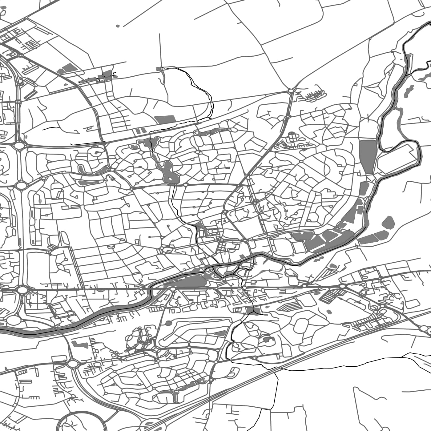 ROAD MAP OF CESSON-SEVIGNE, FRANCE BY MAPBAKES