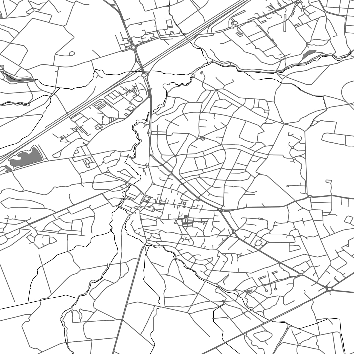 ROAD MAP OF CESTAS, FRANCE BY MAPBAKES