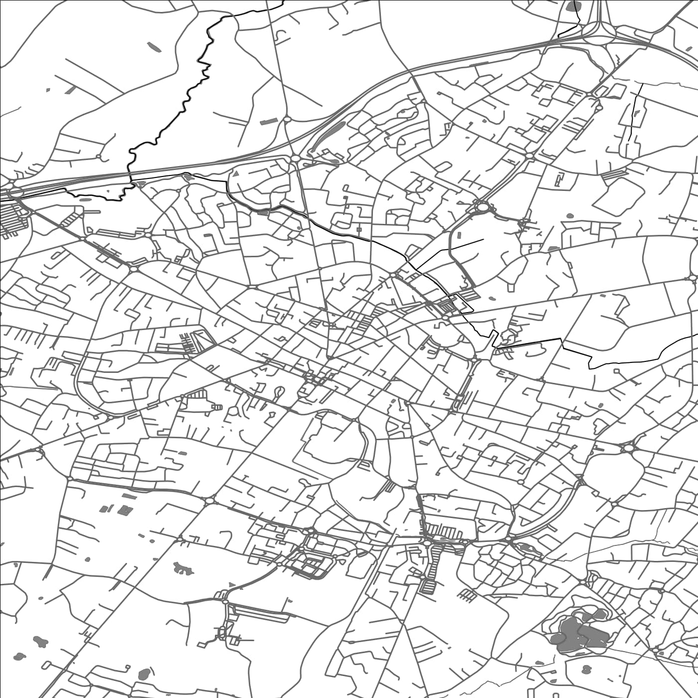 ROAD MAP OF CHALLANS, FRANCE BY MAPBAKES