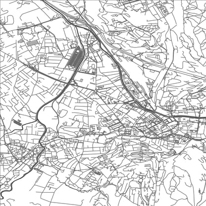 ROAD MAP OF CHAMBERY, FRANCE BY MAPBAKES