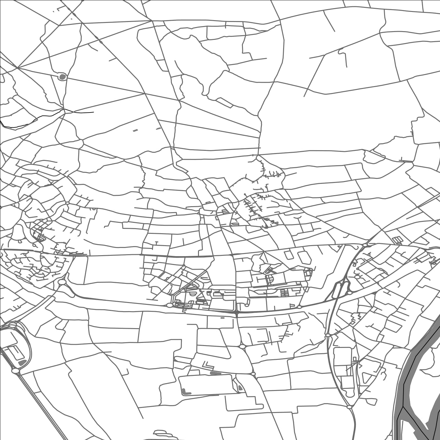 ROAD MAP OF CHANTELOUP-LES-VIGNES, FRANCE BY MAPBAKES