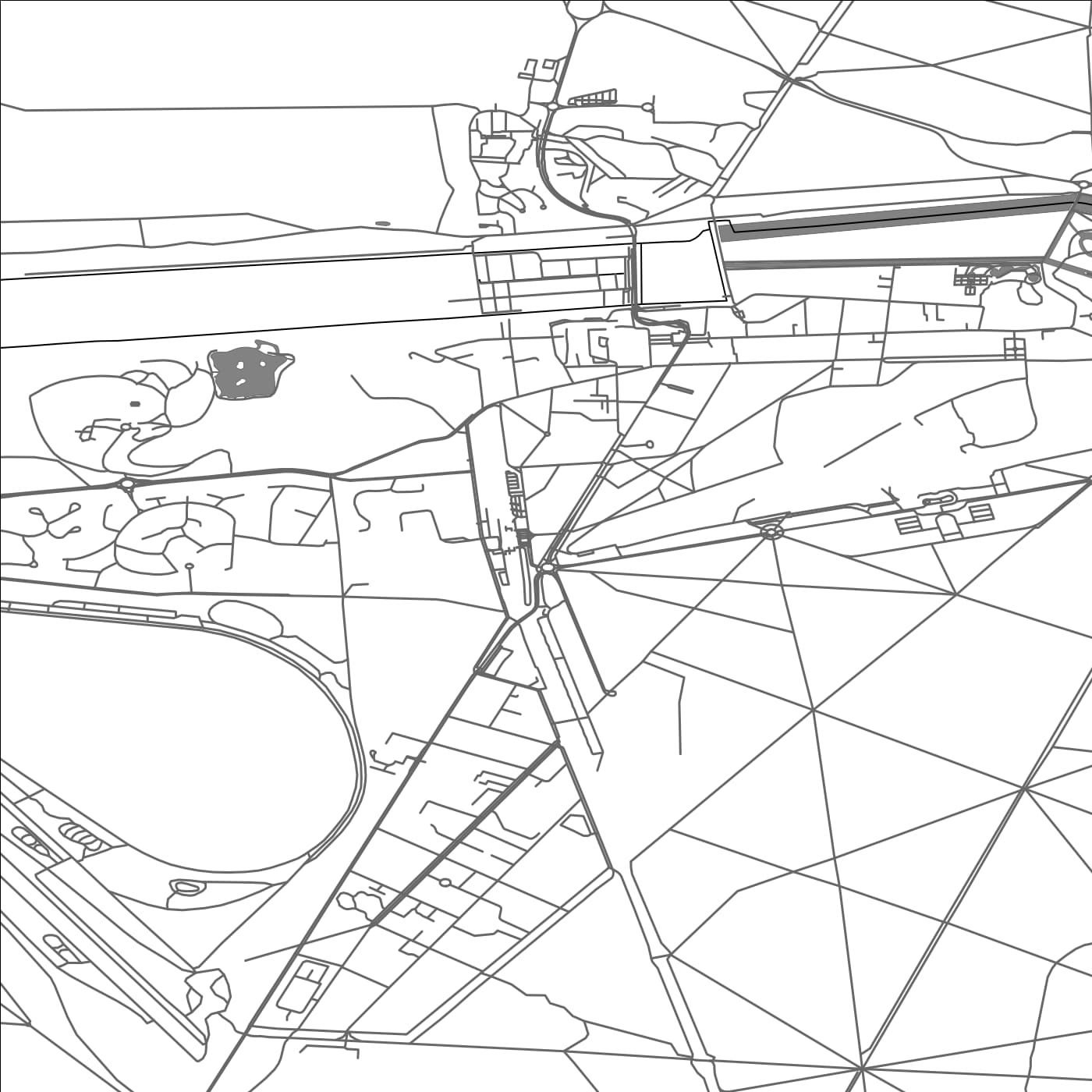 ROAD MAP OF CHANTILLY, FRANCE BY MAPBAKES