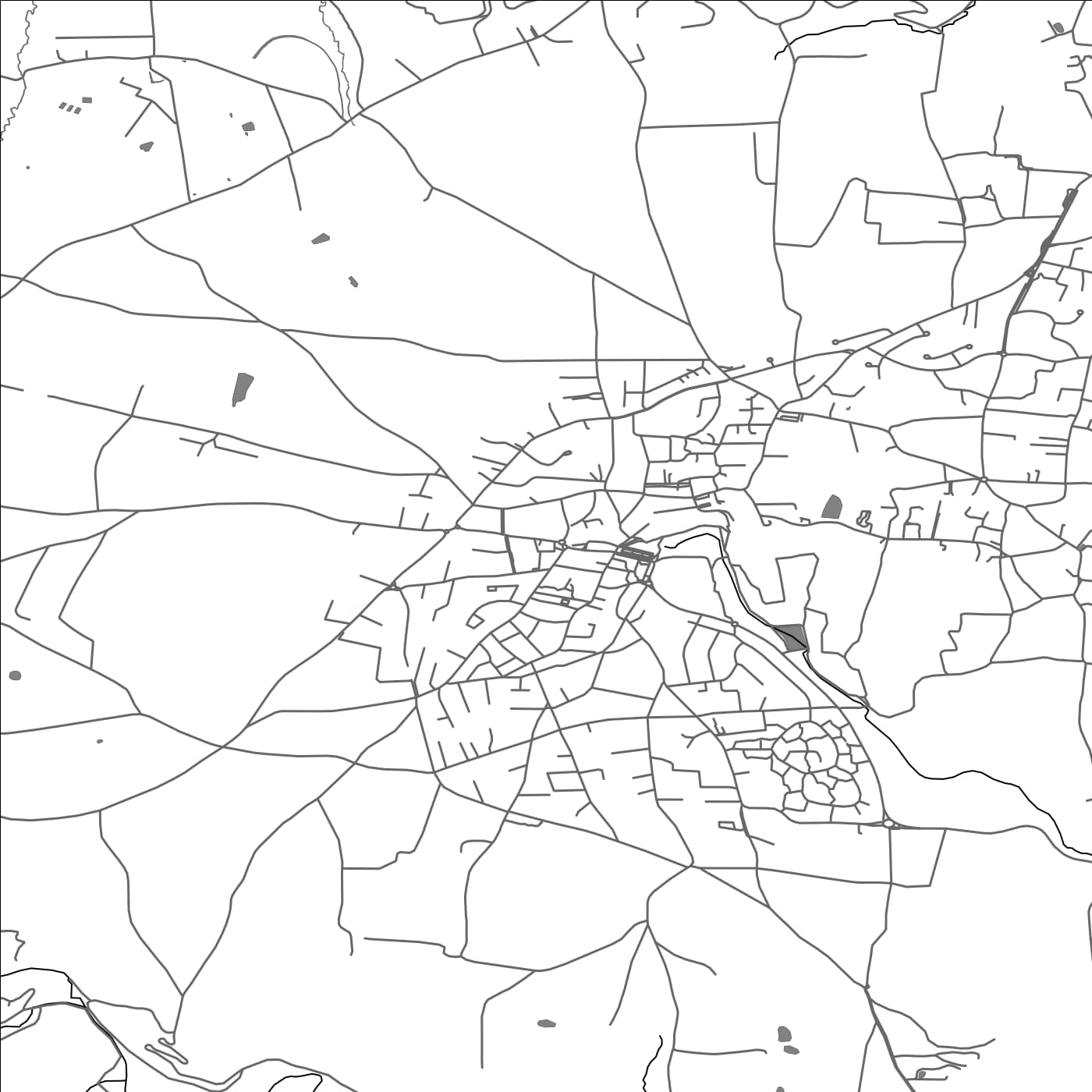 ROAD MAP OF CHAPONOST, FRANCE BY MAPBAKES